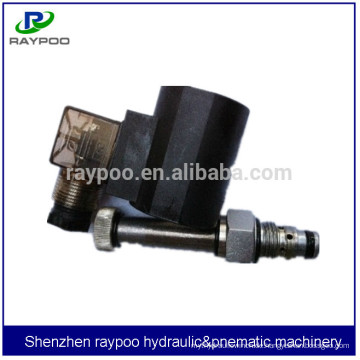 China normalerweise geschlossen, Zwei-Wege-, Zwei-Position-Poppet-Typ Patrone hydraulische Solenoid Richtungsventile